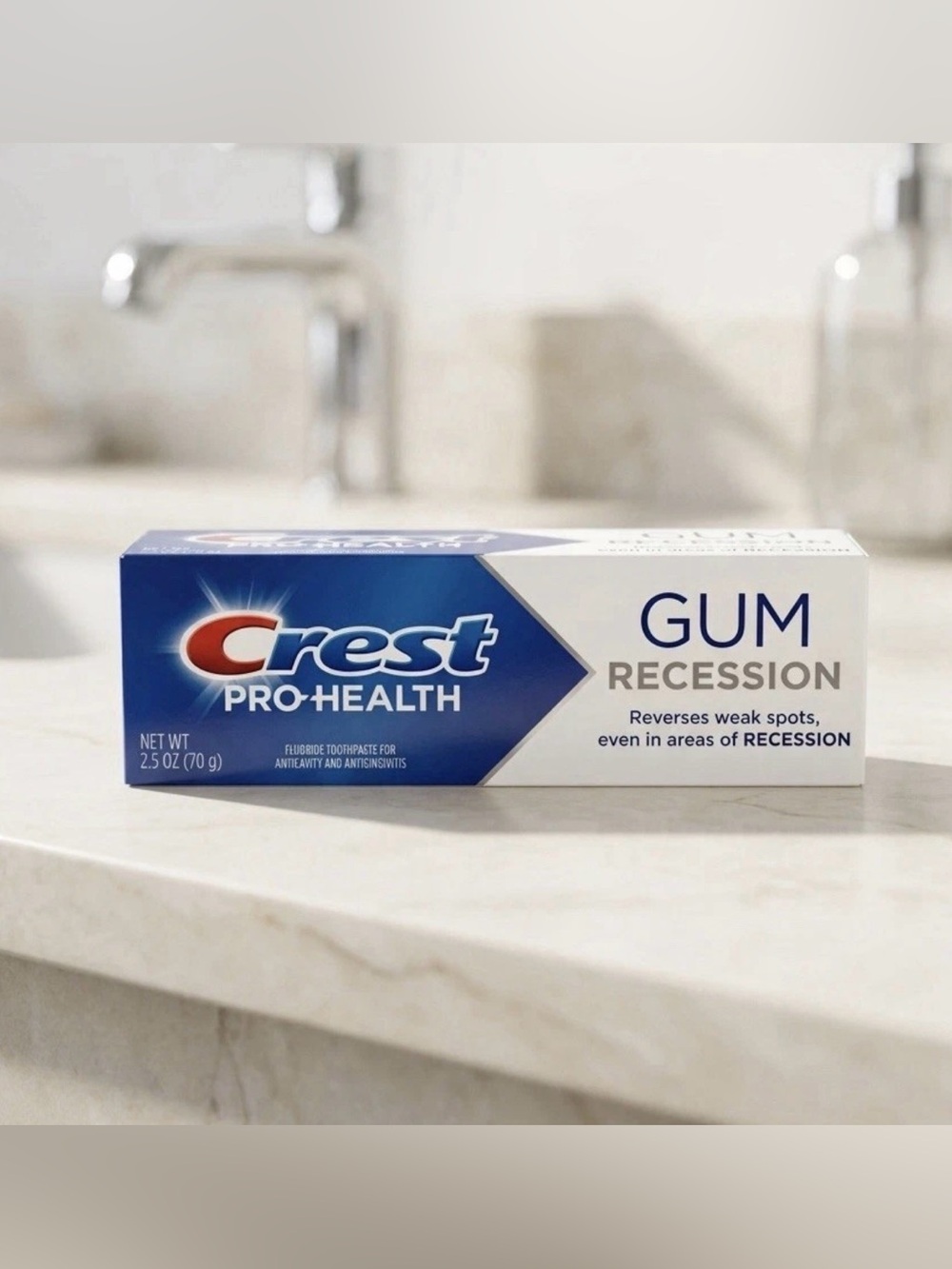 Crest Pro-Health Gum Recession Toothpaste - Blue and White